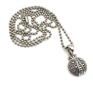 Lagos Rare Wonders Sterling Silver Ladybug Pendant Necklace